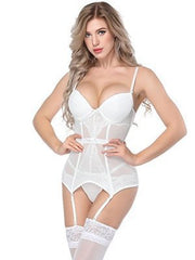 See-Through White Corset