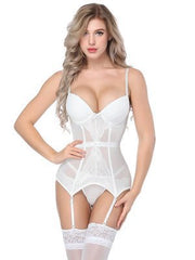 See-Through White Corset