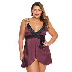 Plus Size Women's Lace Lace Pajamas