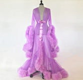 Fur Long Bridal Robe