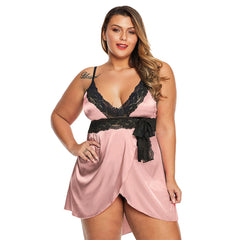 Plus Size Women's Lace Lace Pajamas