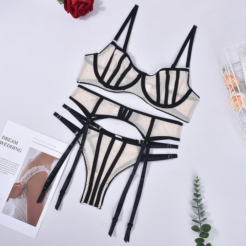 Mesh See-through Splicing Uniform Sets