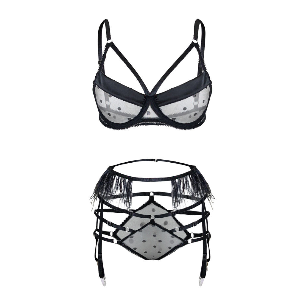 Polka dot mesh set