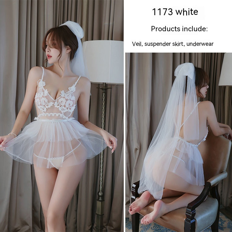 Bridal Lace Mesh Tulle Suit
